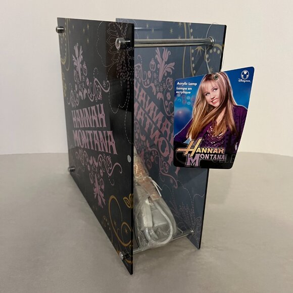 HANNAH MONTANA Vintage Acrylic Lamp Lighted Sign NEW - Picture 4 of 9